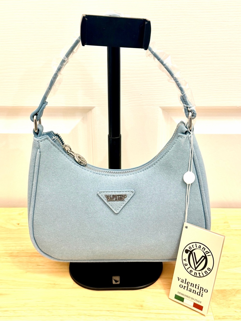 NWT Valentino Orlandi Pella Blue Shoulder Bag VOSB-028